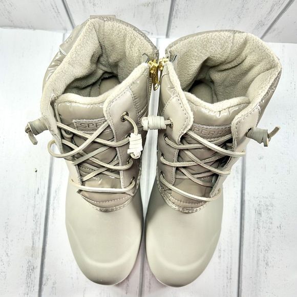 Sperry Women's Maritime Repel Snow Boots Thinsulate Waterproof Taupe Size 7.5 - Picture 5 of 16